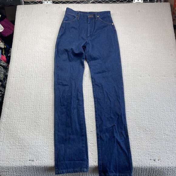 Vintage Wrangler Jeans Womens 9 x 36 Blue Cowboy Cut Denim USA Made 14MWZG - Picture 6 of 15